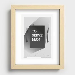 "The Twilight Zone" To Serve Man Recessed Framed Print