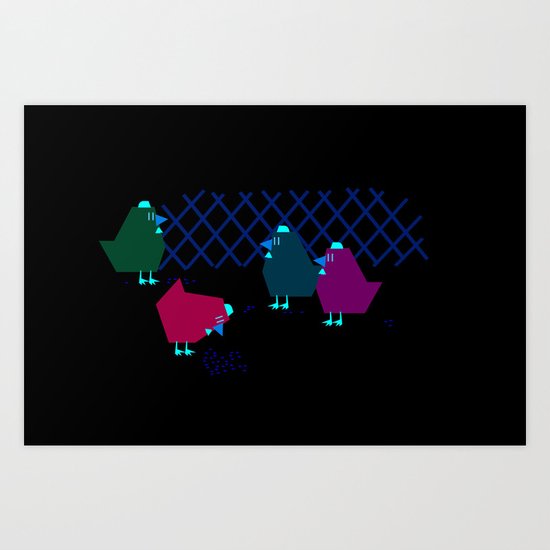 chicken house Art Print