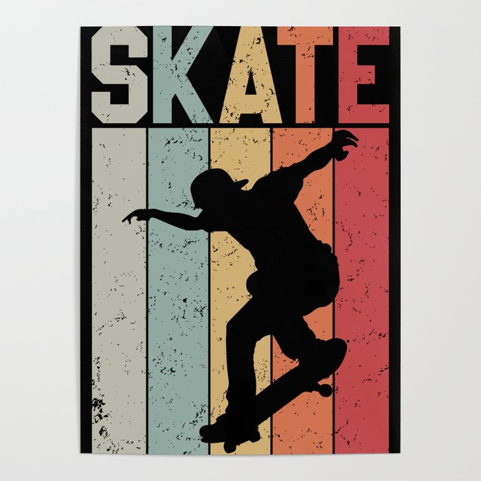 Skate Retro Poster