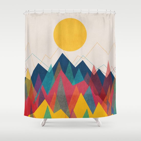 Uphill Battle Shower Curtain