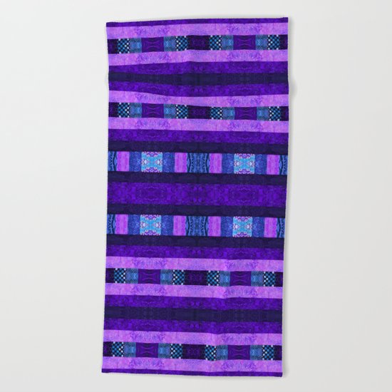 Quilt Top - Deep Purple Beach Towel