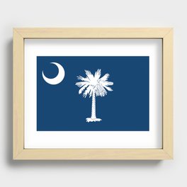South Carolina Flag Recessed Framed Print