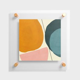 shapes geometric minimal painting abstract Floating Acrylic Print