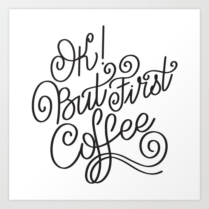 Coffee calligraphy outlet