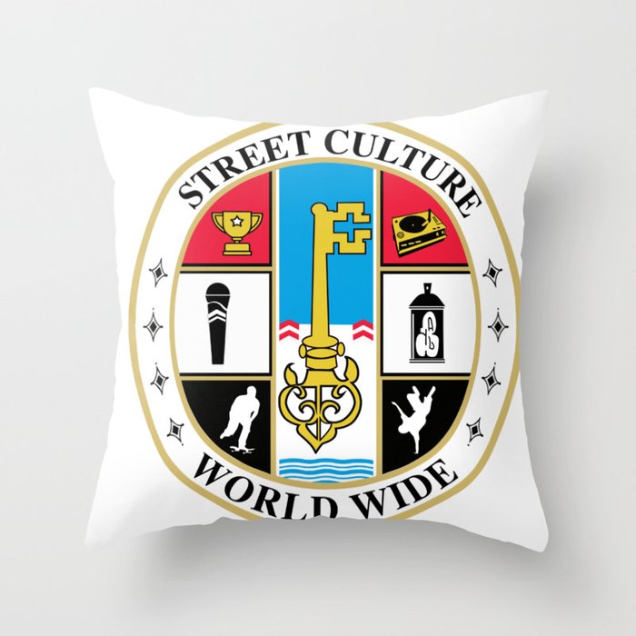 Street Culture Seal Throw Pillow