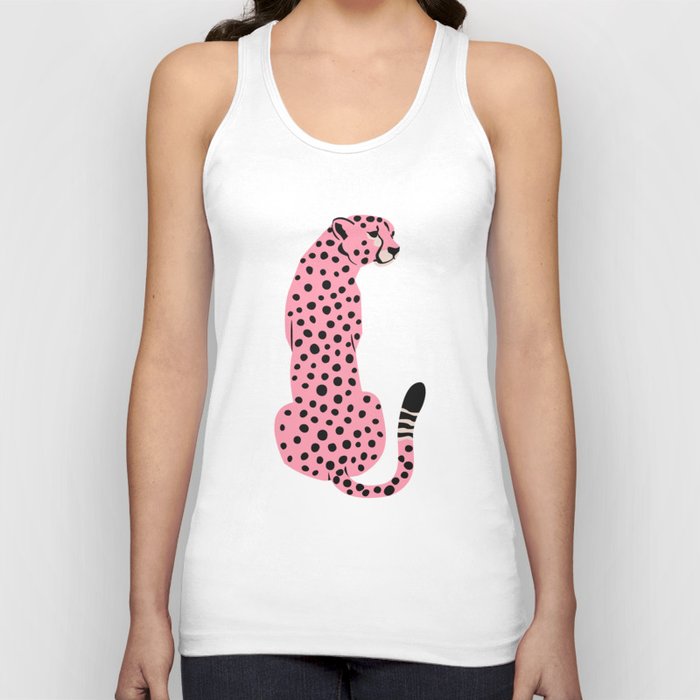 The Stare: Pink Cheetah Edition Tank Top