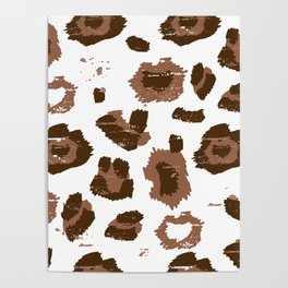Leopard Pattern Brown Poster