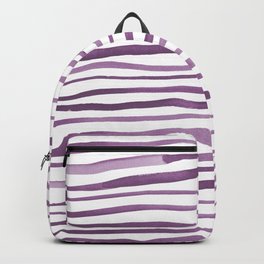 Irregular watercolor lines - ultra violet Backpack