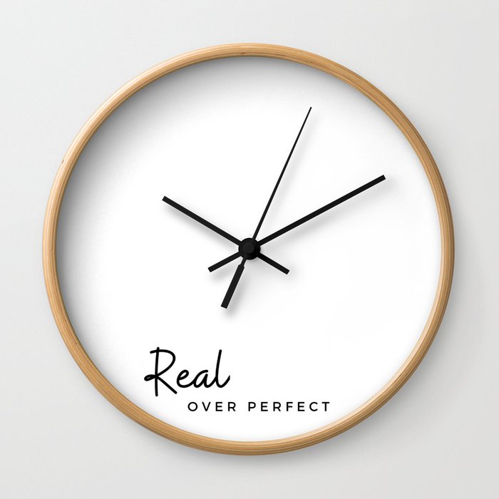 Real over perfect Wall Clock
