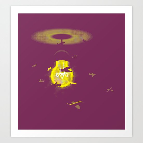 Around the Lamp Art Print