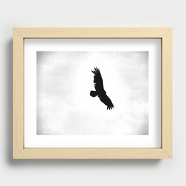 Winter Hawk Recessed Framed Print