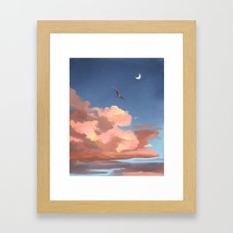 Dusk Flight Framed Art Print