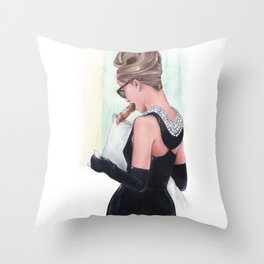 Holly's Breakfast  Throw Pillow