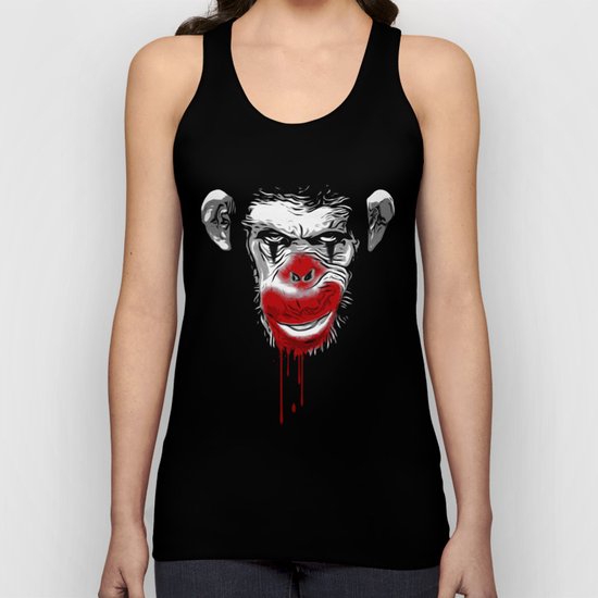 Evil Monkey Clown Unisex Tank Top