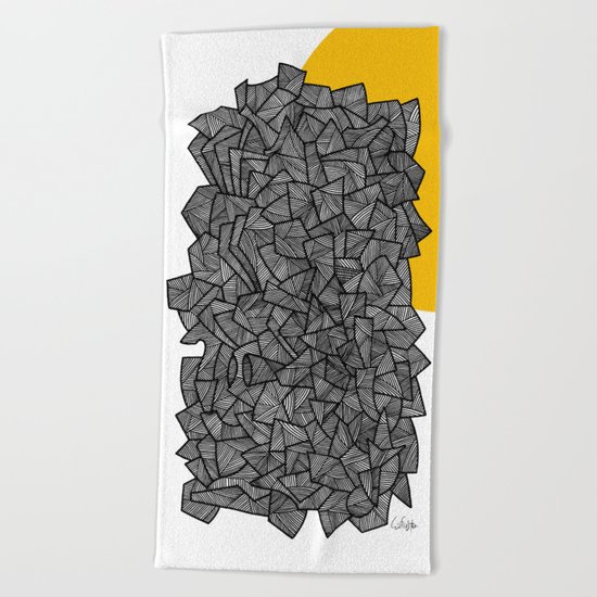 - burn - Beach Towel