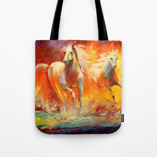 Horses Tote Bag