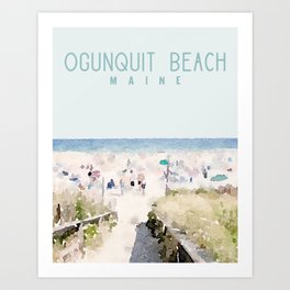 Ogunquit Beach Maine Art Print