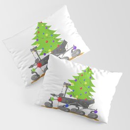 A Christmas with the Rover on Mars Pillow Sham