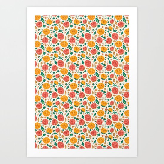 Flowers Bloom Art Print