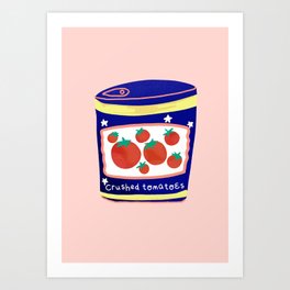 Crushed Tomatoes Art Print