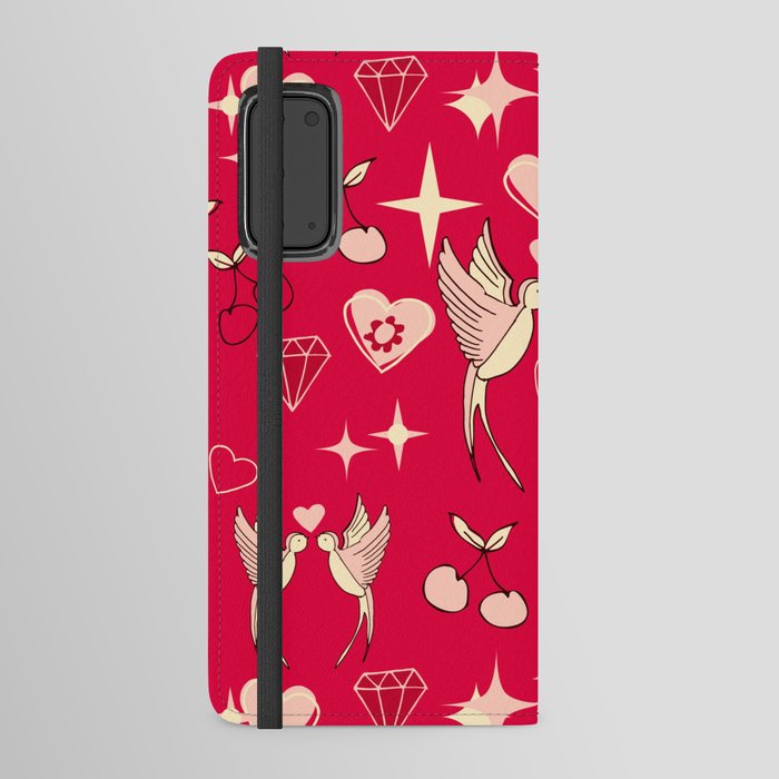 Kitsch Valentine Hot Pink Android Wallet Case