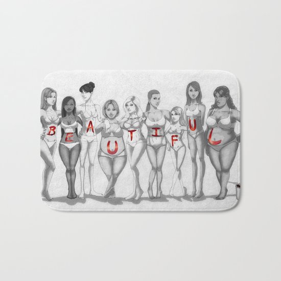 Beautiful Body Types Bath Mat