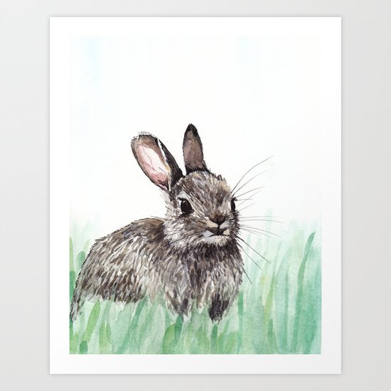 Bunny rabbit Art Print