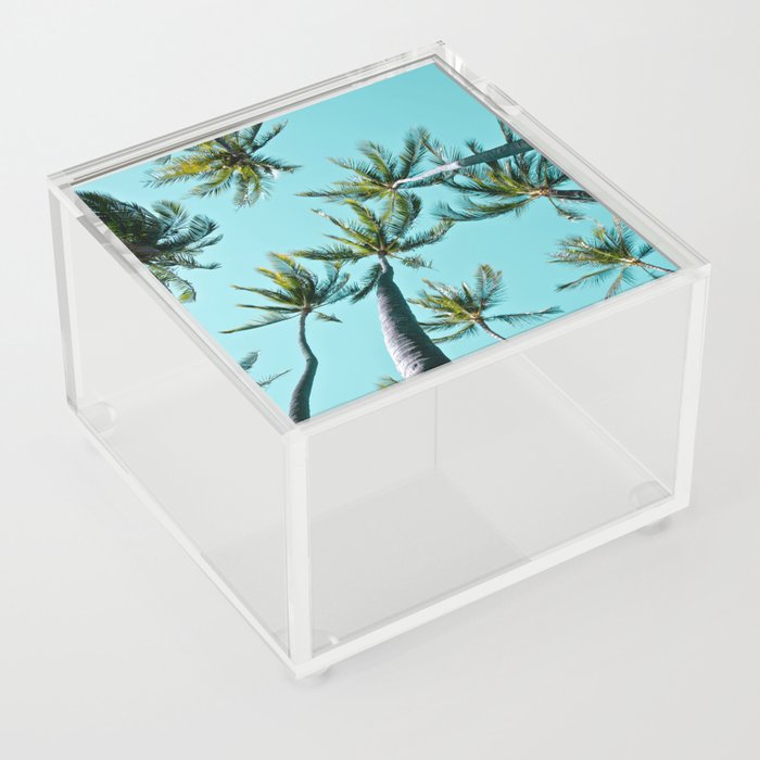 Kamaole Coconut Palms Hawaii Acrylic Box