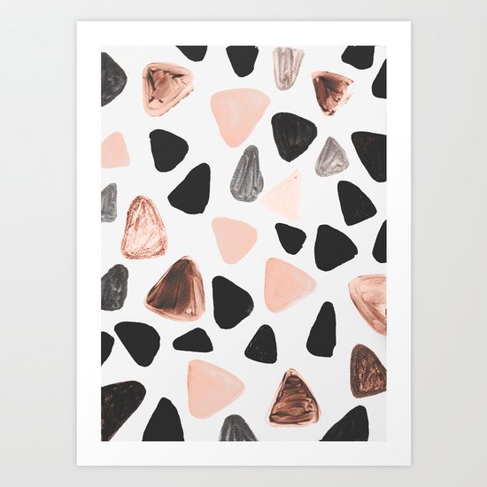 Rounded Triangles Art Print