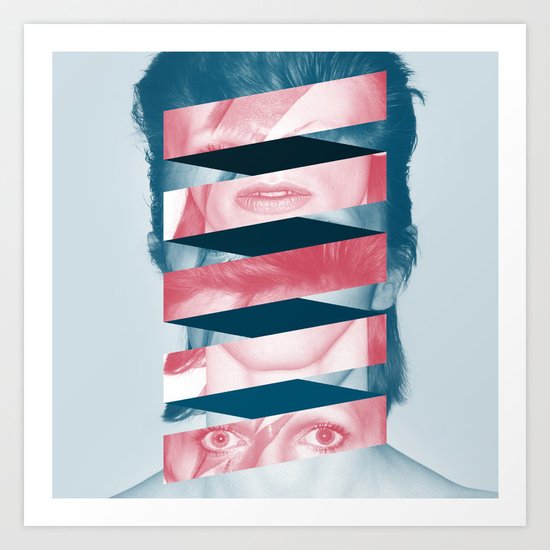 Bowie twist Art Print