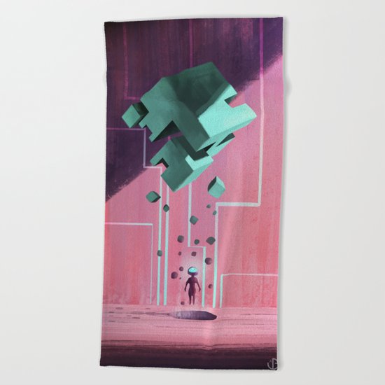 Cube. Beach Towel