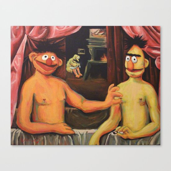 Bert Et Un De Ses Frères Canvas Print