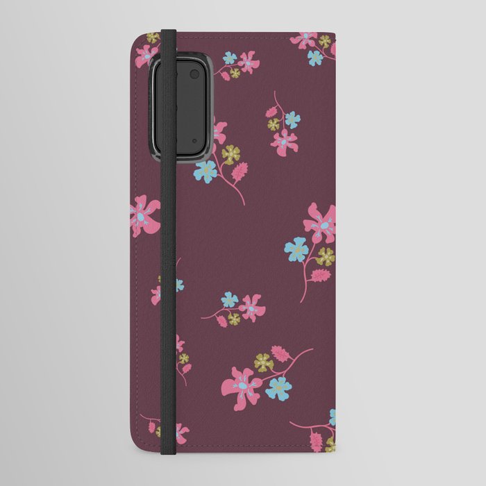 Floral Texture Background Android Wallet Case