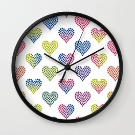 Floral Heart  Wall Clock