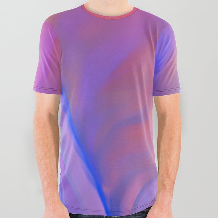 Neon Flow Nebula #11: blue & pink All Over Graphic Tee
