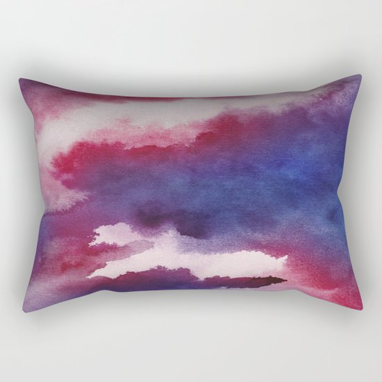 Clouds - abstract watercolor 01 Rectangular Pillow