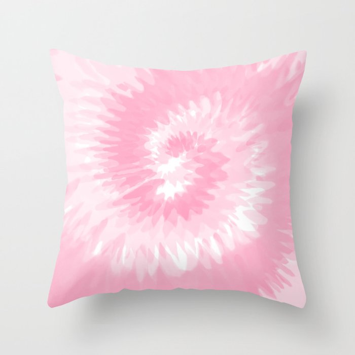 Pink tie top dye pillow