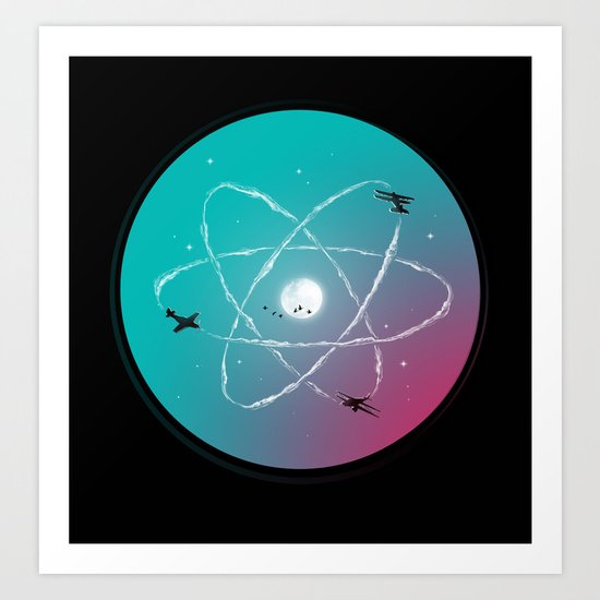 Atomic Formation Art Print