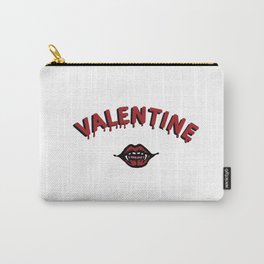 Vamp Valentine Carry-All Pouch | Rock, Retro, Red, Digital, Spot, Vampy, Valentine, Scary, Classic, Fangs 