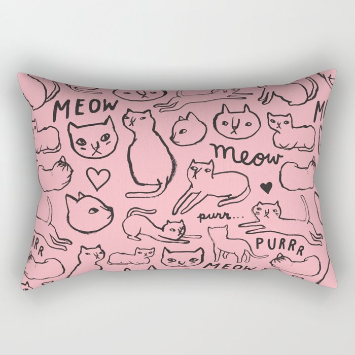 Meow Cats Rectangular Pillow
