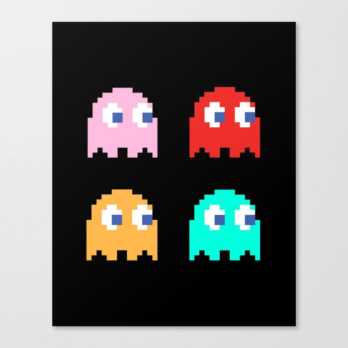 Pacman Ghosts Canvas Print Canvas Print