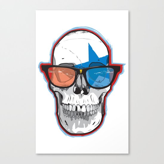 The 3D Star Punk Canvas Print