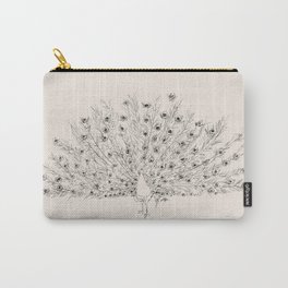 Peafowl ~ Bird drawing Carry-All Pouch