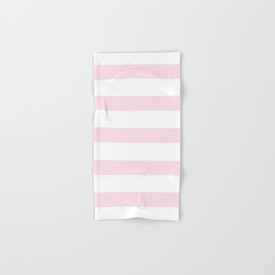Pink Stripes on white- Beautiful luxury pattern Hand & Bath Towel