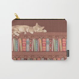 Cat in the library Carry-All Pouch