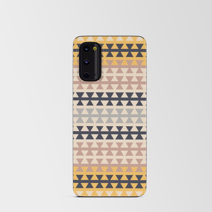 Desert Boho Ethnic Pattern with Triangles Android Card Case