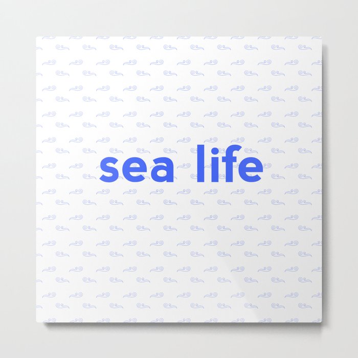 Sea life waves beauty happiness Metal Print