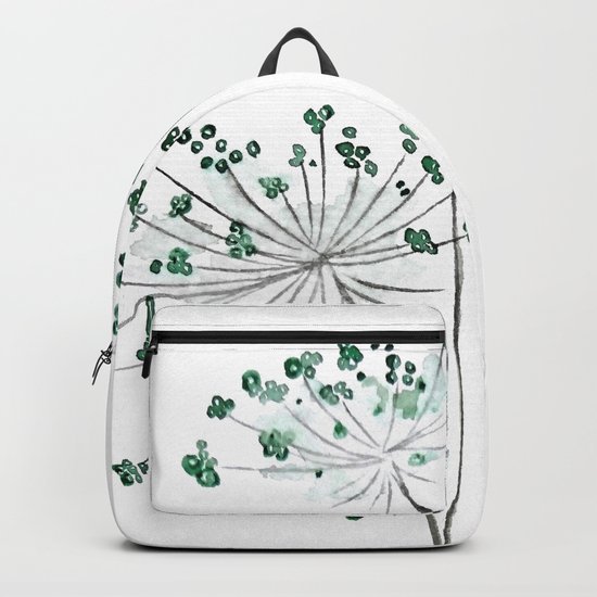 wild carrot watercolor Backpack