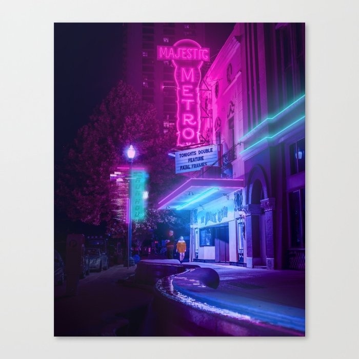 The Space City | Majestic Canvas Print