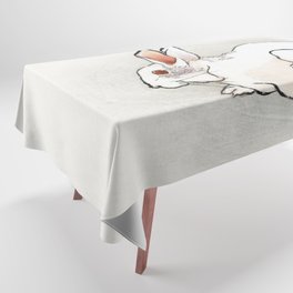 Wit konijn (1900–1910)  Tablecloth